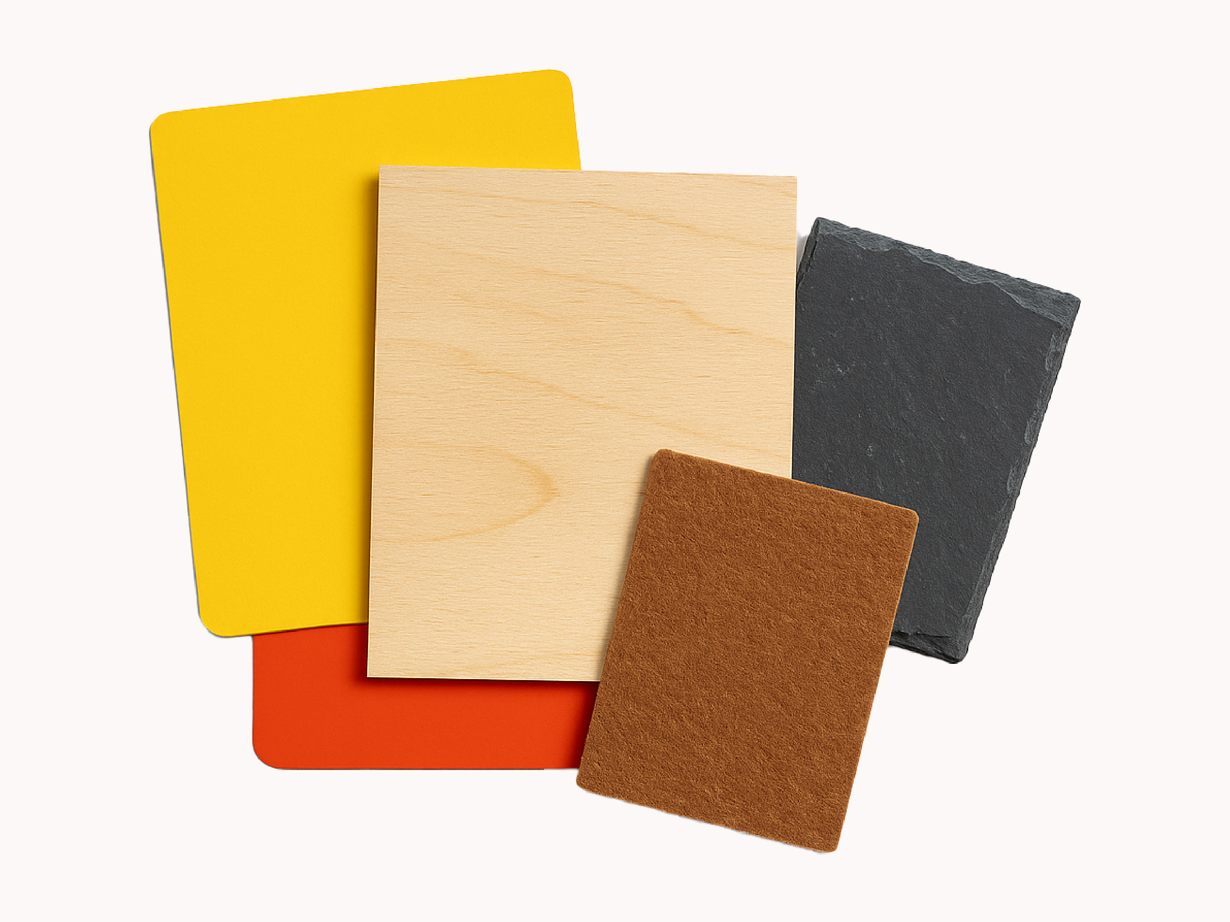 Verschiedene Materialien